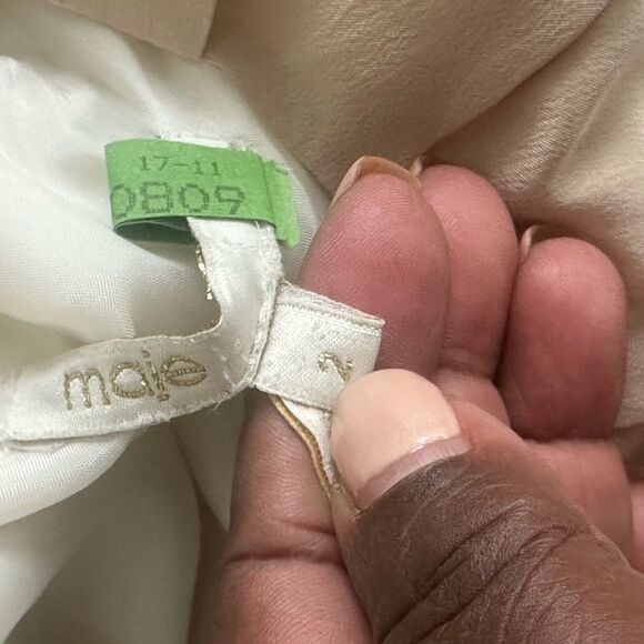 Maje Silk Sleevrless Mini Dress 2=M - Picture 7 of 8